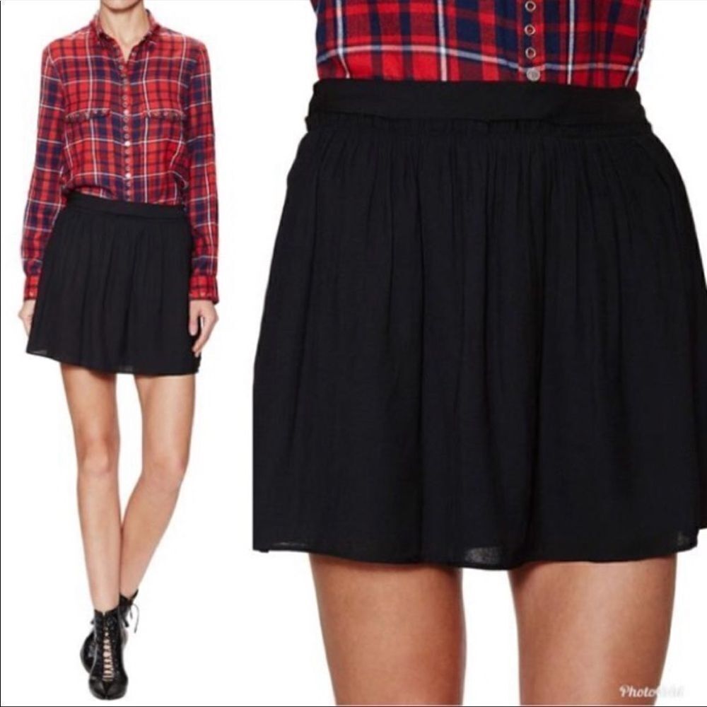Zadig & Voltaire Juck Crepe Raw Edges Mini Skirt